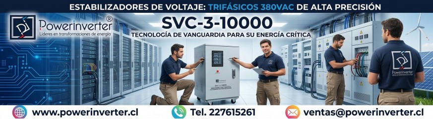 ESTABILIZADORES DE VOLTAJE TRIFÁSICO SERVO MOTOR CONTROL